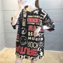 Oversized T-shirt voor dames met patroon 19