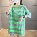 Oversized T-shirt voor dames met patroon 12