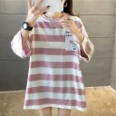 Oversized T-shirt voor dames met patroon 8