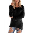 Owłosiony sweter damski J2540 15