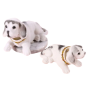 Ozdoba pe auto Cap de câine tremurător Câine jucărie care dă din cap Figurina decorativă 2