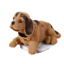 Ozdoba pe auto Cap de câine tremurător Câine jucărie care dă din cap Figurina decorativă 6
