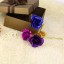 Ozdobna złocona róża w pudełku prezentowym J854 5