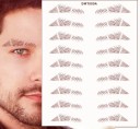Ozdobné voděodolné tetování na obočí 10 párů s dekorativními průřezy v odstínech hnědé pro ženy i muže s různými tvary na výběr 4