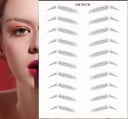 Ozdobne watervaste tatoeages voor de wenkbrauwen 10 paar met decoratieve uitsparingen in zwart voor vrouwen en mannen met verschillende vormen 11