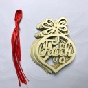 Ozdodas de Natal com inscrição 6 unid 4