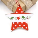 Ozdodas de Natal em Madeira 9 pcs 5