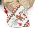 Ozdodas de Natal em Madeira 9 pcs 12