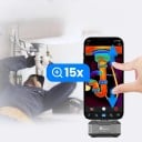 P1 infravörös hőkamerás USB-C 320x240 X³IR iPhone 15 16 17 és Android telefonokhoz szürke hőmérsékletméréshez és ellenőrzéshez 9
