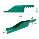 Pá de plástico verde para limpeza de calhas 43 x 9,5 x 8 cm Ferramenta resistente para manutenção de calhas Limpeza fácil de telhados e bordas de edifícios 3