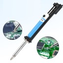 Pá de soldar e aspirar eléctrica 2 em 1 30W ficha EU Ferramenta para desoldar estanho com acessórios Bico de aço 1.2 mm e 1.4 mm 2