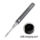 Pá de soldar USB com temperatura ajustável 330–450 °C Caneta de solda digital mini com função de suspensão Conjunto com cabo, suporte 5