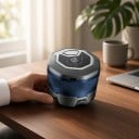 Päänajokone kaljuilla miehille 6D Magneettinen pää Vesitiivis LED-näyttö USB-ladattava Sininen Hiusten ja partojen trimmaaja 8