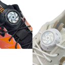 Paar Automatische Veters 110 cm Modern ontwerp Geen knopen Draaiende gesp Sterk touw Voor sneakers Sportschoenen 2