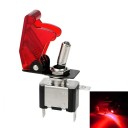 Páčkový spínač SPST s ochranným krytom 12 V DC 20 A LED podsvietenie Plast a kov Na auto offroad aj loď ovládanie svetiel a príslušenstva 4