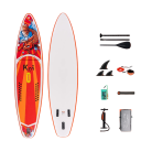Paddleboard Feath-R-Lite Koi nafukovací SUP prkno 335 i 350 cm Nosnost až 180 kg Sada s pádlem 3 ploutvemi pumpou a batohem Na jezera a řeky 2