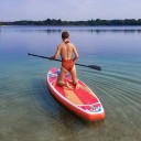 Paddleboard Feath-R-Lite Koi nafukovací SUP prkno 335 i 350 cm Nosnost až 180 kg Sada s pádlem 3 ploutvemi pumpou a batohem Na jezera a řeky 6