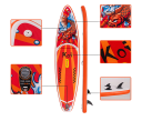 Paddleboard Feath-R-Lite Koi nafukovací SUP prkno 335 i 350 cm Nosnost až 180 kg Sada s pádlem 3 ploutvemi pumpou a batohem Na jezera a řeky 7