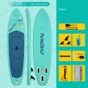 Paddleboard Funwater nafukovací SUP prkno 335 x 84 x 15 cm Nosnost 165 kg Sada s pádlem 3 ploutvemi pumpou a batohem Na jezera moře a řeky 4