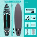 Paddleboard Sportovní Sada Feath-R-Lite Nafukovací 350x84x15 cm Nosnost 180 kg PVC Materiál s Pádlem 3 Ploutvemi Pumpou a Batohem 4
