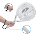 Padel-Racket aus graphitischem Komposit mit EVA-Speicherschaum Dicke 3,7 cm Breite 26 cm Länge 34 cm Griff 12 cm Umfang 10 cm 3