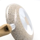 Padella in alluminio con manico in silicone 3