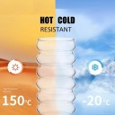 Pahar cu pai 500 ml 7,2 x 14,9 cm Pahar ondulat pentru băuturi cu pai din sticlă de 21,59 cm Pahar reutilizabil 5