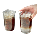 Pahar din borosilicată -20° până la 100° Pahar rezistent din sticlă de borosilicată de înaltă calitate Potrivit pentru mașina de spălat vase, cuptorul cu microunde și frigiderul pentru băuturi calde și reci 2