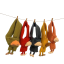 Παιδικό κασκόλ 55 x 8 εκ. με 3D χαριτωμένο emoji και ποδαράκια Μαλακό αξεσουάρ από πολυεστέρα και ακρυλικό Ζεστό άνετο κασκόλ για αγόρια 7