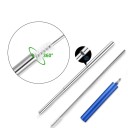 Paille pliante en acier inoxydable avec étui 2