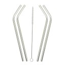 Pailles en acier inoxydable - 8 pcs 10