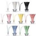 Pailles en papier 25 pcs C58 1
