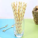 Pailles en papier avec fleurs 25 pcs 3