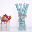 Pailles en papier avec motif 25 pcs 8