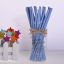 Pailles en papier avec motif 25 pcs 3