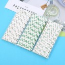 Pailles en papier avec motif 25 pcs C74 6