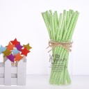 Pailles en papier avec motif 25 pcs 10