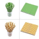 Pailles en papier avec motif bambou 25 pcs 2