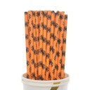 Pailles en papier pour Halloween 50 pcs 5