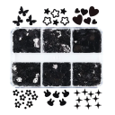 Paillettes 3-4g 6 formes différentes Paillettes brillantes pour décorer Ongles DIY Art Décorations Vêtements Fabrication de bijoux Création 1