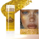 Paillettes en stick 6,7 x 2 cm Stick pailleté pour le visage, le corps et les cheveux Paillettes cosmétiques illuminantes Brillance douce maquillage 10