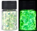 Paillettes lumineuses pour résine époxy Pigments pour briller dans l'obscurité Couleurs métalliques Effets UV Couleurs néon 9