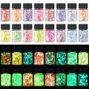 Paillettes luminose per resina epossidica Pigmenti per brillare al buio Colori metallici Effetti UV Colori neon per riempimenti, decorazioni 1