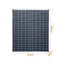 Painel solar fotovoltaico 500W 12V 39x32,5 cm Módulo solar portátil à prova de água para baterias Fonte de alimentação de reserva Uso doméstico e exterior 2