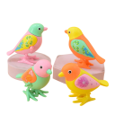Pájaro colorido para arrastrar 12 x 5,5 x 9 cm Juguete de plástico para niños con patas móviles y color aleatorio 2
