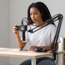 Pájecí mikroskop 4K 48 MP s černou kamerou IMX678 HDMI a USB-C objektivem 150x LED světlem a kloubovým ramenem na opravy telefonů 2
