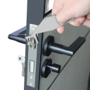 Pákový nástroj na otevírání dveří a práci se zámkem 20 cm pružinová ocel s měřítkem pro servis a opravy zámků 2