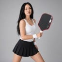 Pala de pickleball de fibra de carbono con marco cinético Grosor 16 mm Amortiguación de impactos Forma alargada Para entrenamiento y partidos 5