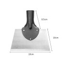 Pala metálica para maleza 18x10 cm Acero manganésico Pala de jardín multifuncional Pala descongeladora de acero inoxidable para plantar y limpiar tierra 2
