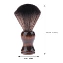 Pălăria moale de bărbierit 10,5 x 3,5 cm Pălărie de bărbierit din nailon cu mâner din lemn Pălărie de spumare pentru salon de bărbierit și utilizare 3